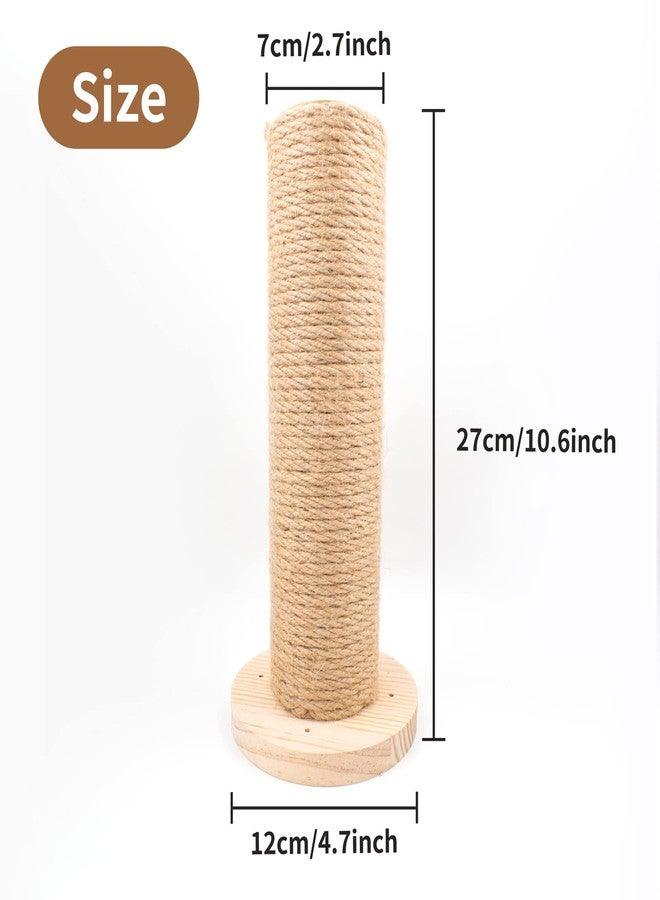 HingoFuni 10 inch Cat Wall Steps Cat Wall Furniture Sisal Cat Steps Wall-Mounted Posts Cat Scratching Post Shelf Board Cat Climbing Shelf Ladder Steps Post Indoor for Climbing Grinding Claws Toy, 1pcs - Image 5